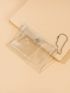 Clear Snap Button Coin Case