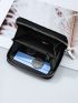 Crocodile Embossed Zip Coin Case