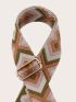 Colorblock Geometric Graphic Bag Strap