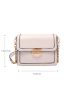Minimalist Metal Lock Chain Square Bag