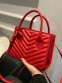 Chevron Satchel Bag