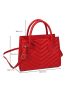Chevron Satchel Bag