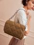 PREMIUM MINIMALIST QUILTED CHAIN SQUARE BAG