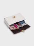 Quilted Turn-lock Chain Square Bag