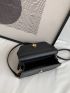 Mini Letter Graphic Flap Crossbody Bag