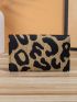 Leopard Pattern Flap Card Holder