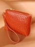 Crocodile Embossed Coin Purse