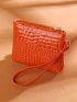 Crocodile Embossed Coin Purse