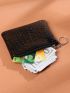 Crocodile Embossed Coin Purse