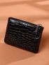 Crocodile Embossed Coin Purse