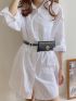 Mini Minimalist Flap Belt Bag
