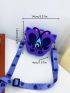 Mini Butterfly Design Bubble Crossbody Bag