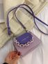 Mini Chain Decor Flap Square Bag