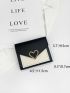 Heart Decor Colorblock Small Wallet