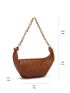 Quilted Chain Baguette Bag