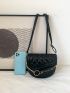 Mini Quilted Flap Saddle Bag
