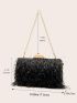 Mini Sequin Decor Chain Box Bag
