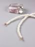 Faux Pearl Design Bag Strap