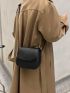 Minimalist Flap Saddle Bag