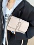 Mini Buckle Decor Flap Crossbody Bag