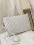 Quilted Square Bag With Wristlet