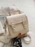 Mini Letter Graphic Flap Backpack