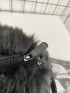 Minimalist Fuzzy Baguette Bag