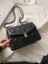 Mini Quilted Push Lock Chain Shoulder Bag