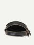 Argyle Quilted Tassel Decor Circle Bag With Coin Purse