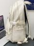 Large Capacity Letter Graphic Backpack