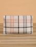 Colorblock Plaid Card Holder