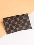 Argyle Print Card Holder