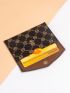 Argyle Print Card Holder