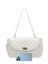 Quilted Flap Baguette Bag