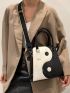 Yin & Yang Graphic Square Bag
