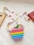 Mini Apple Design Push Bubble Novelty Bag