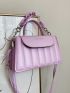 Mini Quilted Chain Satchel Bag