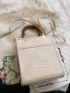 Snakeskin Square Bag