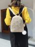 Daisy Embroidered Woven Backpack