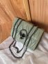 Mini Stitch Detail Flap Chain Shoulder Bag