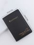 Letter Graphic Passport Case