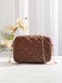 Mini Quilted Chain Square Bag