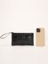 Minimalist Quilted Pattern Clutch Bag