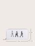 Figure Graphic Clutch Bag