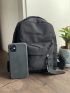 Mini Pocket Front Backpack With Adjustable Strap