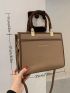 Minimalist Letter Graphic Square Bag