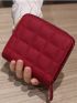 Plaid Zipper Around Small Purse