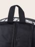 Letter Graphic Pocket Front Backpack