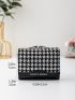 Houndstooth Pattern Fold Card Holder