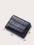 Crocodile Embossed Zipper Around Card Holder